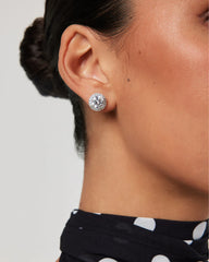 IMMY EARRINGS - SILVER-DIAMANTE