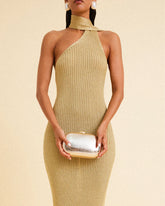 SELENA CLUTCH BAG - GOLD SCALE