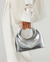 MONROE HANDLE BAG - SILVER METALLIC