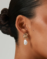NOLA EARRNGS - GOLD-PEARL