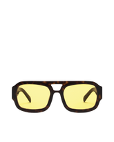 THE SUKI - DARK HAVANA TORT-YELLOW