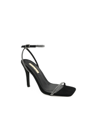 STARLETTE - DIAMANTE-BLACK SUEDE