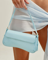 SABELLA SHOULDER BAG - SOFT BLUE PATENT-GOLD