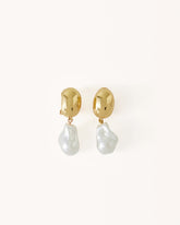 ELLE EARRING - GOLD-PEARL