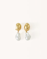 ELLE EARRING - GOLD-PEARL
