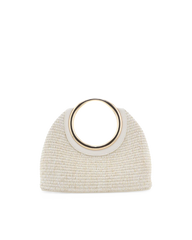 MONROE RAFFIA HANDLE BAG - CREAM RAFFIA-BONE
