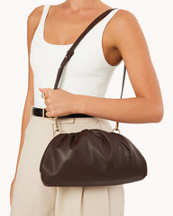 KYLA CLUTCH BAG - CHOCOLATE