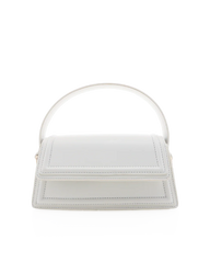 MARBLE HANDLE BAG - WHITE