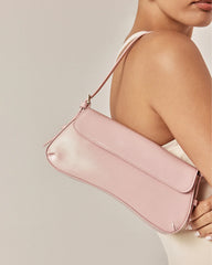 SABELLA SHOULDER BAG - BALLET PINK PATENT-GOLD