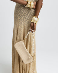 JAMIE SHOULDER BAG - NATURAL RAFFIA-BONE