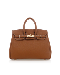 HAMPTON HANDLE BAG - TAN PEBBLE