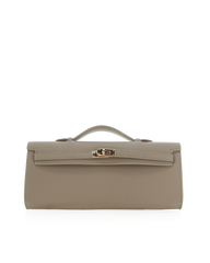 HADLEY HANDLE BAG - TAUPE SAFFIANO