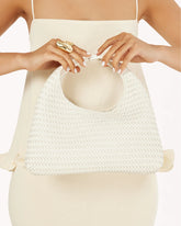 ELIANA HANDLE BAG - WHITE