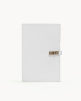 NOTEBOOK COVER - BONE SAFFIANO