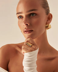 FLO RING - GOLD PLATED 18K