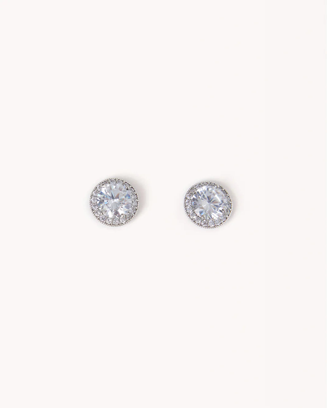 IMMY EARRINGS - SILVER-DIAMANTE