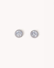 IMMY EARRINGS - SILVER-DIAMANTE