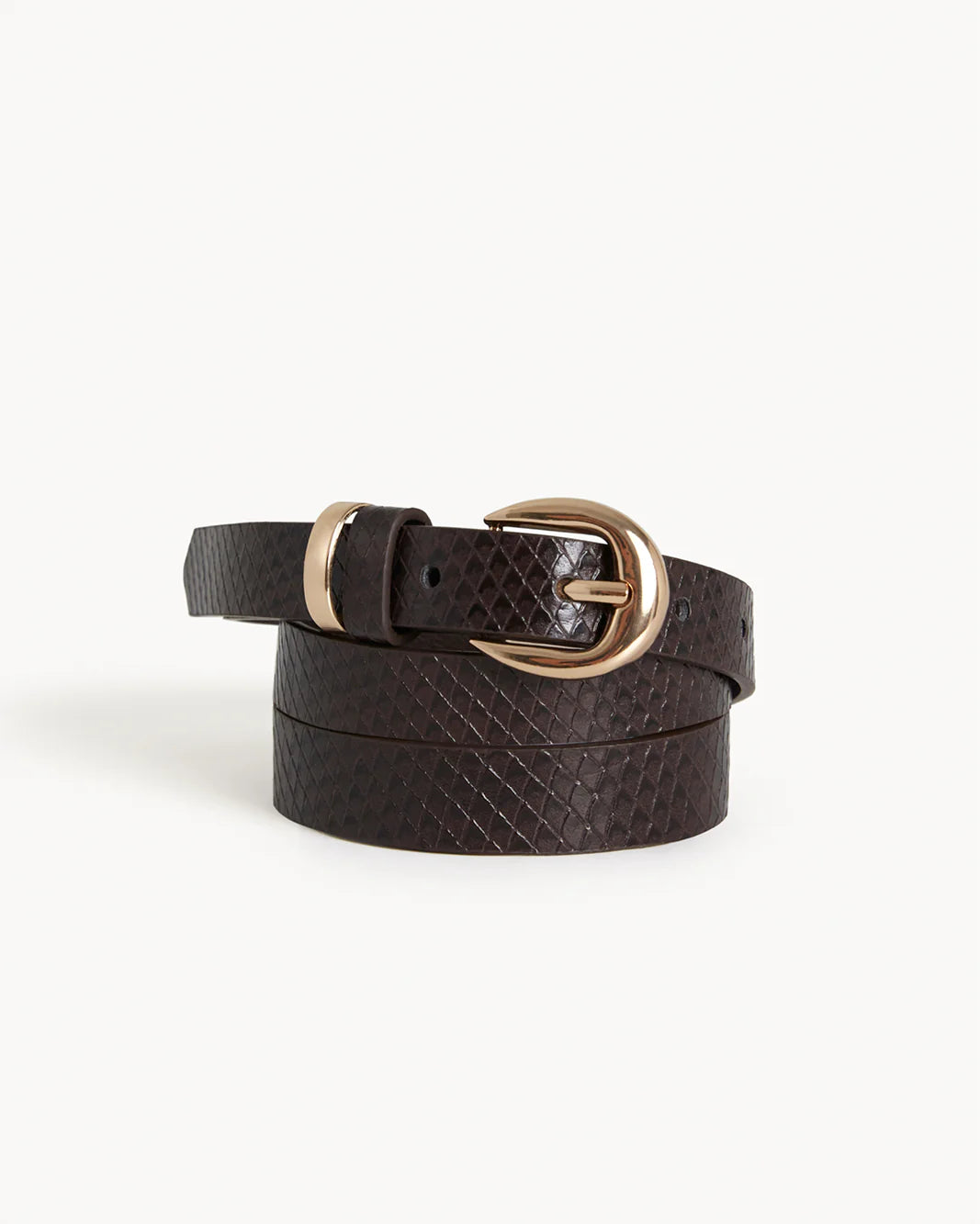 BELLA BELT - CHOCOLATE SCALE-GOLD