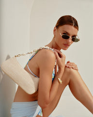 JAMIE SHOULDER BAG - NATURAL RAFFIA-BONE