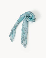 SOPHIA SILK SCARF - SOFT BLUE