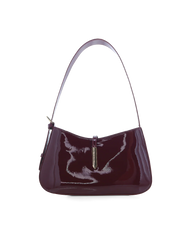 BERGMAN SHOULDER BAG - DARK CHERRY PATENT