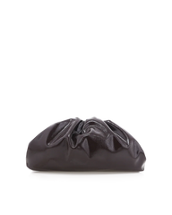 KYLA CLUTCH BAG - CHOCOLATE CRINKLE PATENT