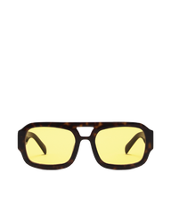 THE SUKI - DARK HAVANA TORT-YELLOW