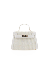 HARIETTE RAFFIA HANDLE BAG - CREAM RAFFIA-BONE