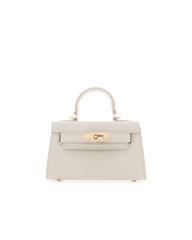 HARIETTE MINI HANDLE BAG - BONE SAFFIANO