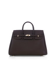 HAMPTON LARGE BAG - CHOCOLATE PEBBLE