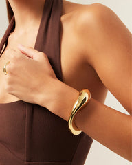 HARMONY BANGLE - GOLD PLATED 18K