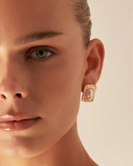 SASCHA EARRINGS - GOLD-PEARL