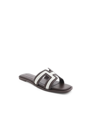GORDY - NATURAL LINEN-CHOCOLATE