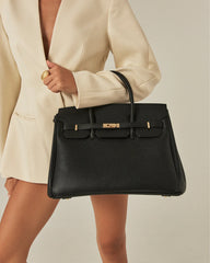 HAMPTON LARGE BAG - BLACK PEBBLE