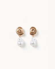 NOLA EARRNGS - GOLD-PEARL