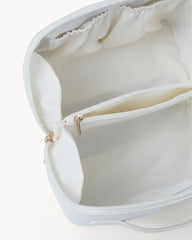 EXPANDABLE COSMETIC CASE - BONE SAFFIANO