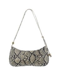 ROSABELLE SHOULDER BAG - CREAM SNAKE