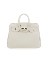 HAMPTON HANDLE BAG - CREAM PEBBLE