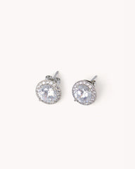 IMMY EARRINGS - SILVER-DIAMANTE