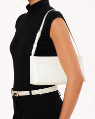 LIVIA SHOULDER BAG - WHITE SHINE